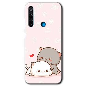Xiaomi Redmi Note 8 Kedi Aşkı Baskılı Uyumlu Silikon Kılıf