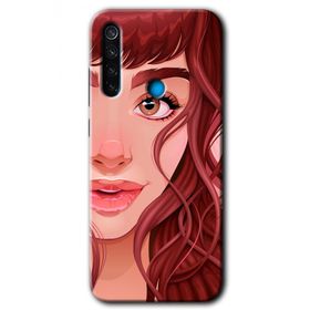 Xiaomi Redmi Note 8 Kızıl Kız Baskılı Uyumlu Silikon Kılıf