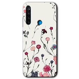 Xiaomi Redmi Note 8 Mat Çiçek Baskılı Uyumlu Silikon Kılıf
