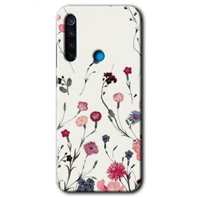 Xiaomi Redmi Note 8 Mat Çiçek Baskılı Uyumlu Silikon Kılıf