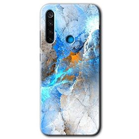 Xiaomi Redmi Note 8 Mavi Buzul Baskılı Uyumlu Silikon Kılıf