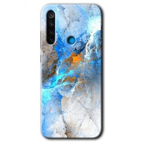 Xiaomi Redmi Note 8 Mavi Buzul Baskılı Uyumlu Silikon Kılıf