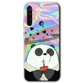 Xiaomi Redmi Note 8 Milkshake Panda Baskılı Uyumlu Silikon Kılıf