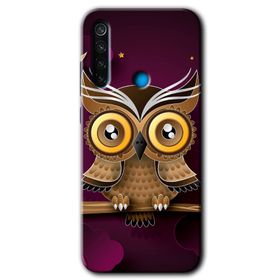 Xiaomi Redmi Note 8 Owl Bird Branch Baskılı Uyumlu Silikon Kılıf