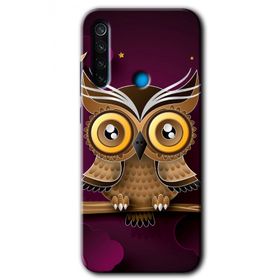 Xiaomi Redmi Note 8 Owl Bird Branch Baskılı Uyumlu Silikon Kılıf
