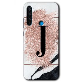 Xiaomi Redmi Note 8 Pembe Mermer Desenli K Harfi Baskılı Uyumlu Silikon Kılıf