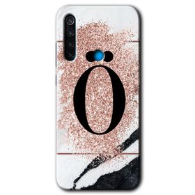 Xiaomi Redmi Note 8 Pembe Mermer Desenli P Harfi Baskılı Uyumlu Silikon Kılıf