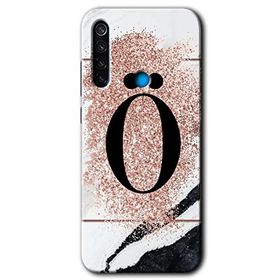 Xiaomi Redmi Note 8 Pembe Mermer Desenli P Harfi Baskılı Uyumlu Silikon Kılıf