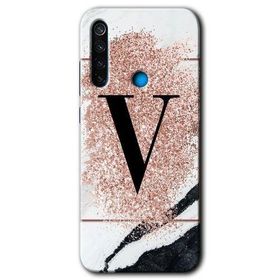Xiaomi Redmi Note 8 Pembe Mermer Desenli Y Harfi Baskılı Uyumlu Silikon Kılıf