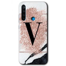 Xiaomi Redmi Note 8 Pembe Mermer Desenli Y Harfi Baskılı Uyumlu Silikon Kılıf
