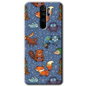 Xiaomi Redmi Note 8 Pro Animals Funny Baskılı Uyumlu Silikon Kılıf