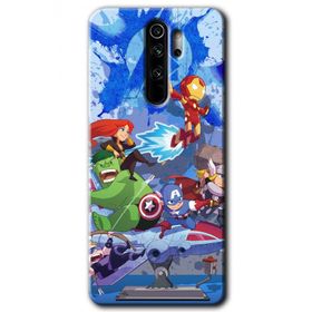 Xiaomi Redmi Note 8 Pro Avengers Cartoon Baskılı Uyumlu Silikon Kılıf