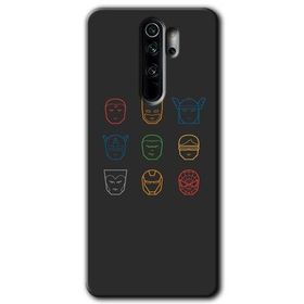 Xiaomi Redmi Note 8 Pro Avengers Minimalism Baskılı Uyumlu Silikon Kılıf