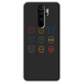 Xiaomi Redmi Note 8 Pro Avengers Minimalism Baskılı Uyumlu Silikon Kılıf