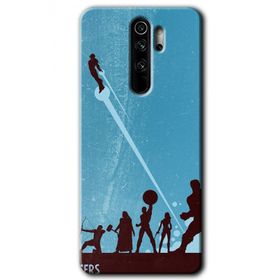 Xiaomi Redmi Note 8 Pro Avengers Team Baskılı Uyumlu Silikon Kılıf