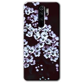 Xiaomi Redmi Note 8 Pro Beyaz Çiçek Baskılı Uyumlu Silikon Kılıf