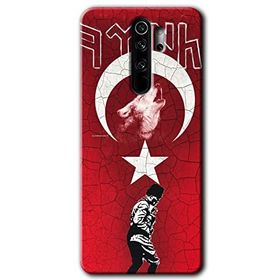 Xiaomi Redmi Note 8 Pro Bozkurt Atam Baskılı Uyumlu Silikon Kılıf