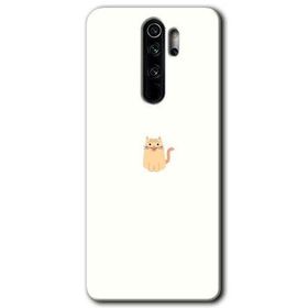 Xiaomi Redmi Note 8 Pro Cat Minimalism Baskılı Uyumlu Silikon Kılıf