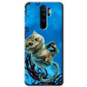 Xiaomi Redmi Note 8 Pro Çılgın Kedi Baskılı Uyumlu Silikon Kılıf