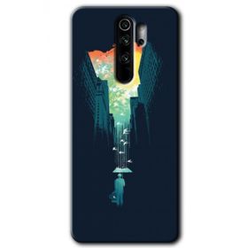 Xiaomi Redmi Note 8 Pro City Bird Sky Baskılı Uyumlu Silikon Kılıf