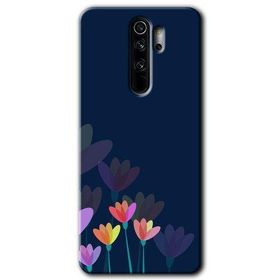 Xiaomi Redmi Note 8 Pro Çizim Çiçekleri Baskılı Uyumlu Silikon Kılıf