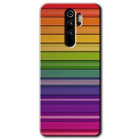 Xiaomi Redmi Note 8 Pro Colorful Lines Baskılı Uyumlu Silikon Kılıf