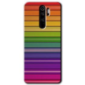 Xiaomi Redmi Note 8 Pro Colorful Lines Baskılı Uyumlu Silikon Kılıf