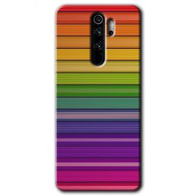 Xiaomi Redmi Note 8 Pro Colorful Lines Baskılı Uyumlu Silikon Kılıf