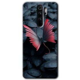 Xiaomi Redmi Note 8 Pro Dark Butterfly Baskılı Uyumlu Silikon Kılıf