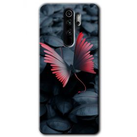 Xiaomi Redmi Note 8 Pro Dark Butterfly Baskılı Uyumlu Silikon Kılıf