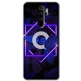 Xiaomi Redmi Note 8 Pro Dark Neon Yaprak Ö Harfi Baskılı Uyumlu Silikon Kılıf