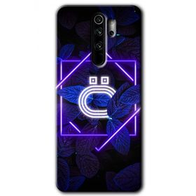 Xiaomi Redmi Note 8 Pro Dark Neon Yaprak Ö Harfi Baskılı Uyumlu Silikon Kılıf