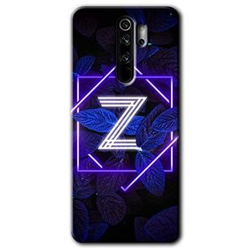 Xiaomi Redmi Note 8 Pro Dark Neon Yaprak Z Harfi Baskılı Uyumlu Silikon Kılıf