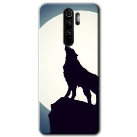 Xiaomi Redmi Note 8 Pro Dolunay Bozkurt Baskılı Uyumlu Silikon Kılıf