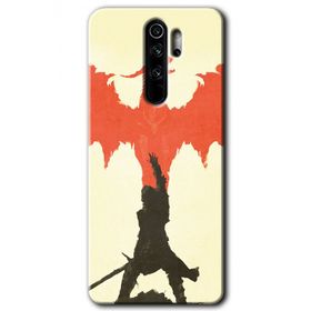 Xiaomi Redmi Note 8 Pro Dragon Hunter 1 Baskılı Uyumlu Silikon Kılıf