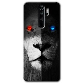 Xiaomi Redmi Note 8 Pro Fire and Ice Lion Baskılı Uyumlu Silikon Kılıf