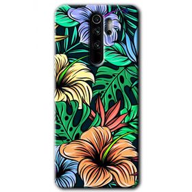 Xiaomi Redmi Note 8 Pro Hibiscus Flowers Baskılı Uyumlu Silikon Kılıf
