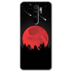 Xiaomi Redmi Note 8 Pro Kanlı Ay Baskılı Uyumlu Silikon Kılıf