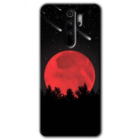Xiaomi Redmi Note 8 Pro Kanlı Ay Baskılı Uyumlu Silikon Kılıf