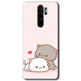 Xiaomi Redmi Note 8 Pro Kedi Aşkı Baskılı Uyumlu Silikon Kılıf