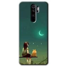 Xiaomi Redmi Note 8 Pro Kedili Kız Baskılı Uyumlu Silikon Kılıf