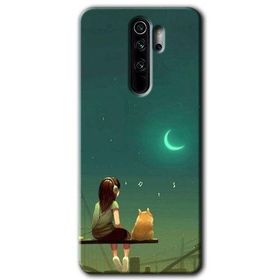 Xiaomi Redmi Note 8 Pro Kedili Kız Baskılı Uyumlu Silikon Kılıf