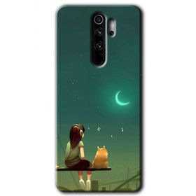 Xiaomi Redmi Note 8 Pro Kedili Kız Baskılı Uyumlu Silikon Kılıf
