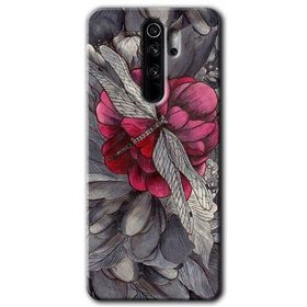 Xiaomi Redmi Note 8 Pro kelebek Ömrü Baskılı Uyumlu Silikon Kılıf