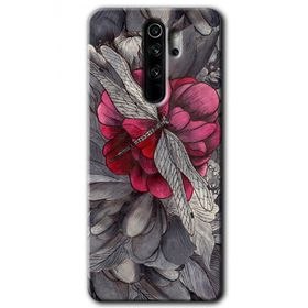 Xiaomi Redmi Note 8 Pro kelebek Ömrü Baskılı Uyumlu Silikon Kılıf