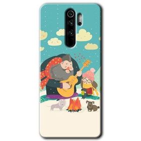 Xiaomi Redmi Note 8 Pro Kış Pikniği Baskılı Uyumlu Silikon Kılıf