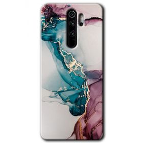 Xiaomi Redmi Note 8 Pro Liquid Mermer Baskılı Uyumlu Silikon Kılıf