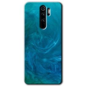 Xiaomi Redmi Note 8 Pro Mavi Aura Baskılı Uyumlu Silikon Kılıf