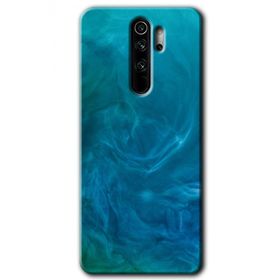 Xiaomi Redmi Note 8 Pro Mavi Aura Baskılı Uyumlu Silikon Kılıf