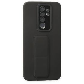 Xiaomi Redmi Note 8 Pro Mega Standlı Silikon Gold Kılıf